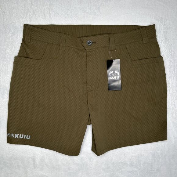 Kuiu Tiburon Hunting Hiking Shorts Mens 40 Brown 7” Inseam Ripstop UPF 50+ - Picture 1 of 5